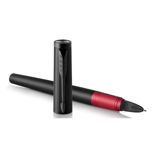 Ручка 5й пишущий узел Parker Ingenuity Deluxe L F504 (1972069) Black Red PVD F черные чернила подар.