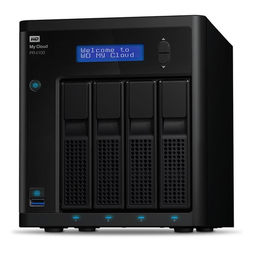 Сетевое хранилище WD MY CLOUD PR4100 WDBKWB0320KBK-EEUE, 32Тб