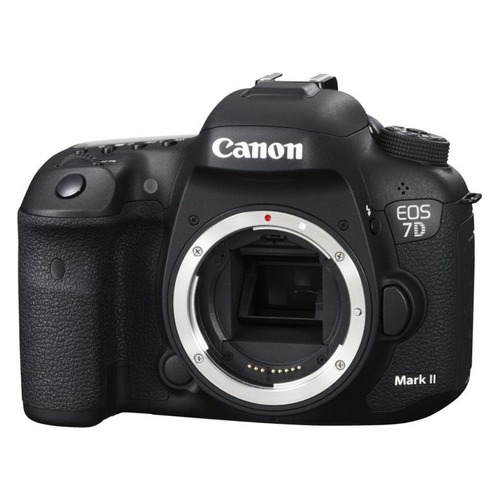 Зеркальный фотоаппарат CANON EOS 7D Mark II Body+W-E1 body, черный