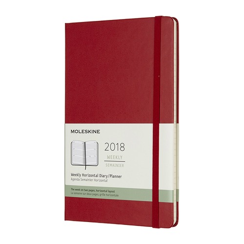 Еженедельник MOLESKINE Classic WKLY, 144стр., красный [dhf212wh3]