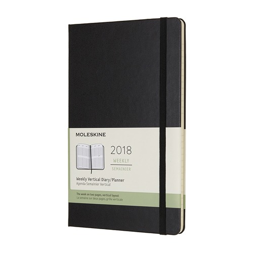 Еженедельник MOLESKINE Classic WKLY VERTICAL, 144стр., черный [dhb12wv3]