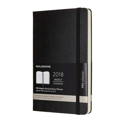 Еженедельник MOLESKINE Pro Vertical 168стр., черный [dhb12pro3]