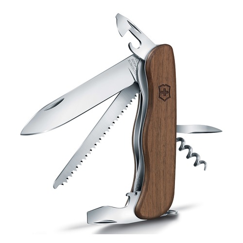 Складной нож VICTORINOX FORESTER WOOD, 10 функций, 111мм, дерево [0.8361.63]