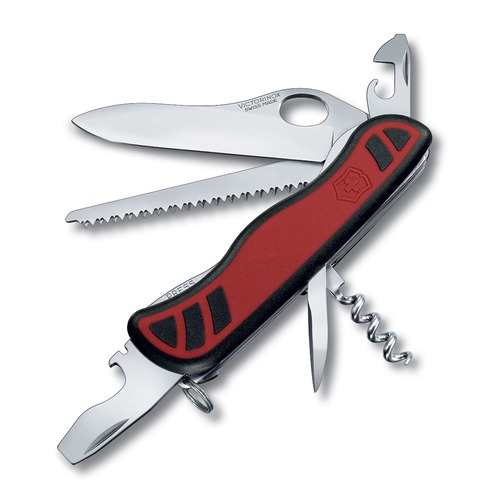 Складной нож VICTORINOX Forester M Grip, 12 функций, 111мм, красный / черный [0.8361.mc]