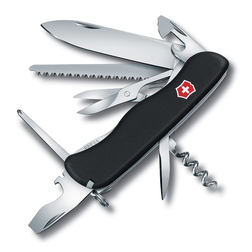 Складной нож VICTORINOX OUTRIDER, 14 функций, 111мм, черный [0.8513.3]