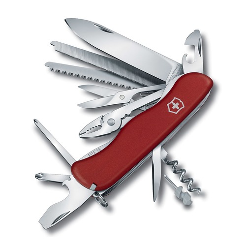 Складной нож VICTORINOX WORK CHAMP, 21 функций, 111мм, красный