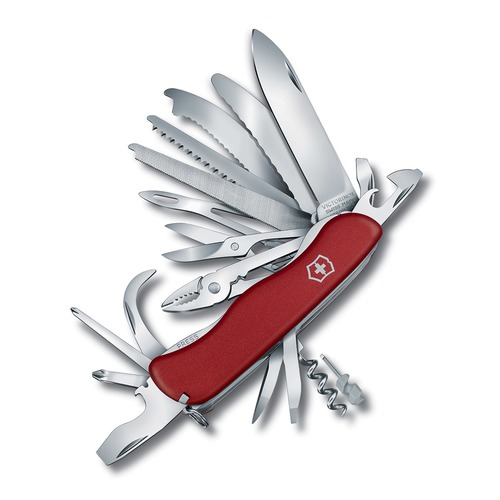 Складной нож VICTORINOX WORK CHAMP XL, 31 функций, 111мм, красный [0.8564.xl]