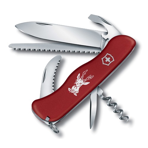 Складной нож VICTORINOX HUNTER, 12 функций, 111мм, красный