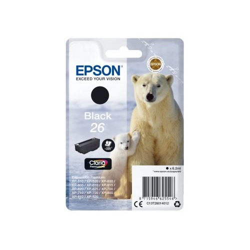 Картридж EPSON T2601, черный [c13t26014012]