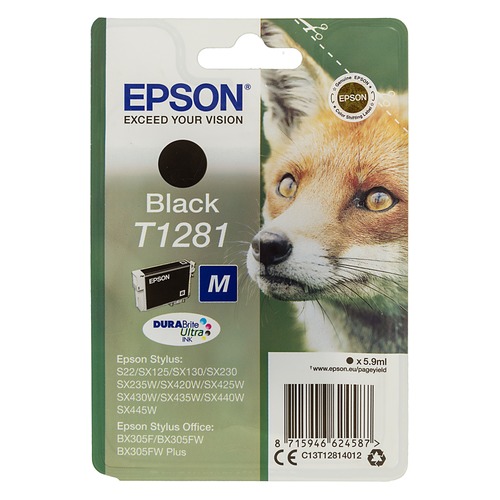 Картридж EPSON T1281, черный [c13t12814012]