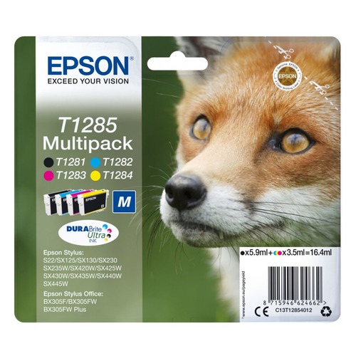 Картридж EPSON T1285, 4 цвета [c13t12854012]