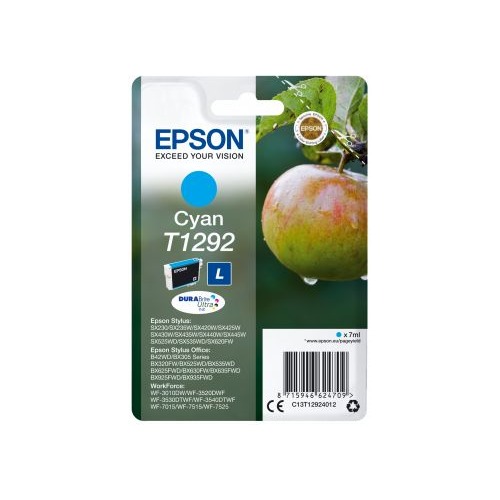 Картридж EPSON T1292, голубой [c13t12924012]