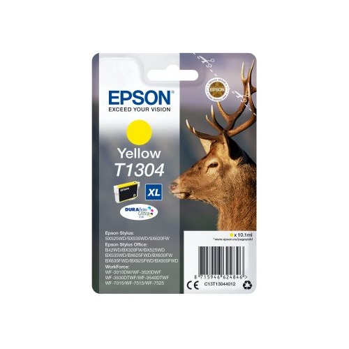 Картридж EPSON T1304, желтый [c13t13044012]