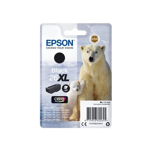 Картридж EPSON T2621, черный [c13t26214012]