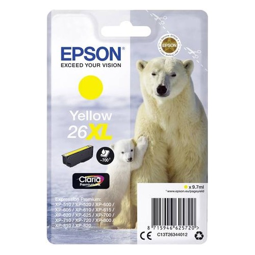 Картридж EPSON T2634, желтый [c13t26344012]