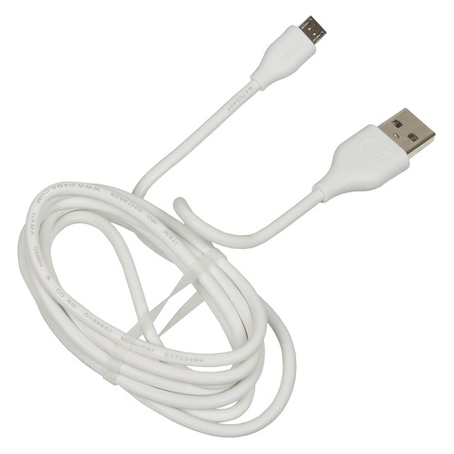 Кабель HAMA micro USB B (m), USB A(m), 1.4м, белый [00173628]