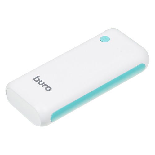 Внешний аккумулятор (Power Bank) BURO RC-5000WB, 5000мAч, белый/голубой