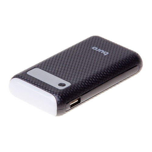 Внешний аккумулятор (Power Bank) BURO RC-7500A-B, 7500мAч, черный