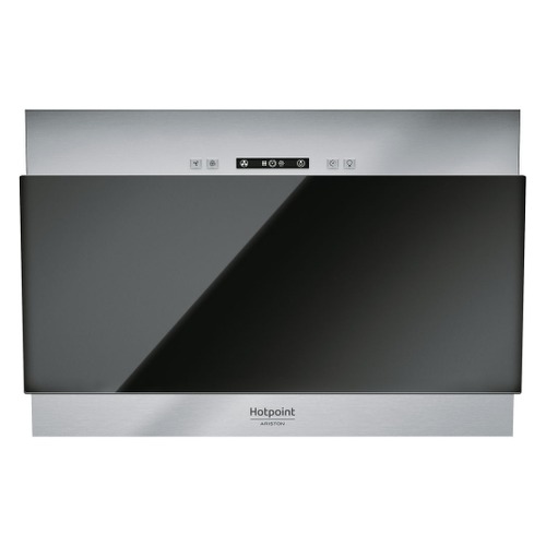 Вытяжка каминная Hotpoint-Ariston HHVP 6.4F AL K черный/нержавеющая сталь управление: кнопочное (1 м