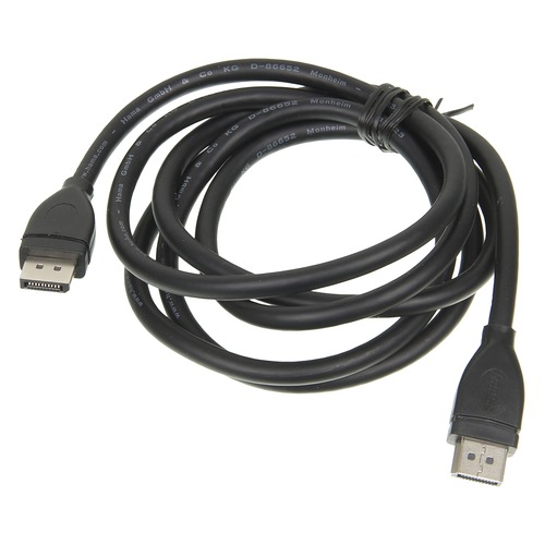 Кабель Display Port HAMA DisplayPort (m) (прямой) - DisplayPort (m) (прямой), 1.8м, черный [00054513]