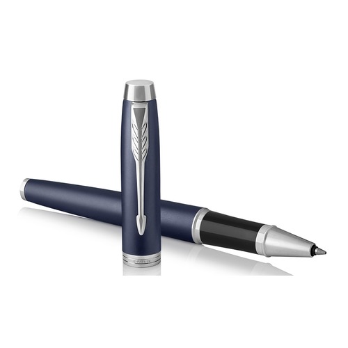 Ручка роллер Parker IM Core T321 (1931661) Matte Blue CT F черные чернила подар.кор.