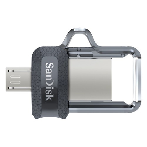 Флешка USB SANDISK Ultra Dual 64Гб, USB3.0, черный [sddd3-064g-g46]