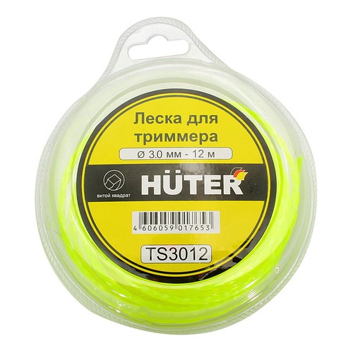 Леска для садовых триммеров HUTER TS3012, 3мм, 12м [71/2/3]