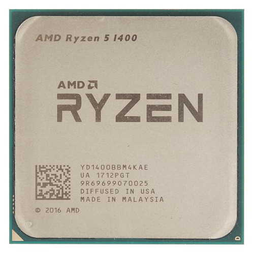 Процессор AMD Ryzen 5 1400, SocketAM4, OEM [yd1400bbm4kae]