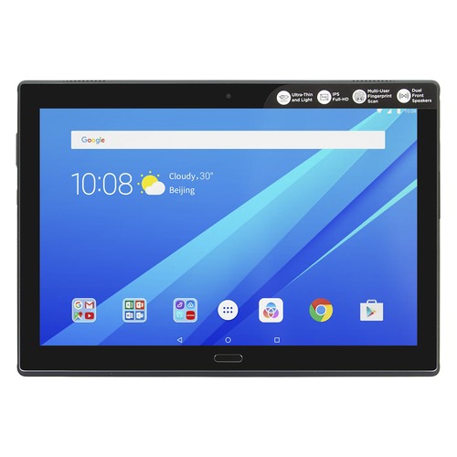 Планшет LENOVO Tab 4 Plus TB-X704L, 3Гб, 16GB, 3G, 4G, Android 7.0 черный [za2r0018ru]