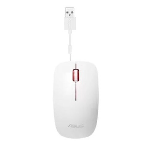 Мышь ASUS UT300, оптическая, проводная, USB, белый [90xb0460-bmu020]