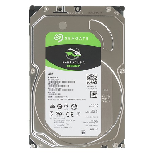 Жесткий диск SEAGATE Barracuda ST4000DM004, 4Тб, HDD, SATA III, 3.5"