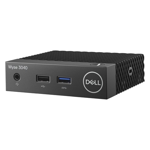 Тонкий клиент DELL WYSE Thin 3040, Intel DDR3L 2Гб, 8Гб(SSD), Intel HD Graphics 400, ThinOs, черный [210-alek]