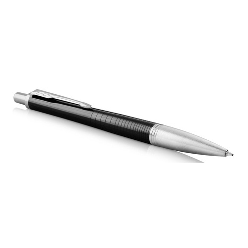 Ручка шариковая Parker Urban Premium K312 (1931615) Ebony Metal CT M синие чернила подар.кор.