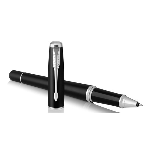 Ручка роллер Parker Urban Core T309 (1931583) Muted Black CT F черные чернила подар.кор.