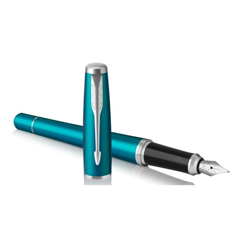 Ручка перьевая Parker Urban Core F309 (1931594) Vibrant Blue CT F сталь нержавеющая подар.кор.