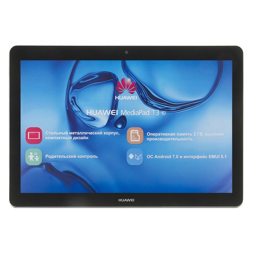 Планшет HUAWEI MediaPad T3 10, 2GB, 16GB, 3G, 4G, Android 7.0 серый [53018522]