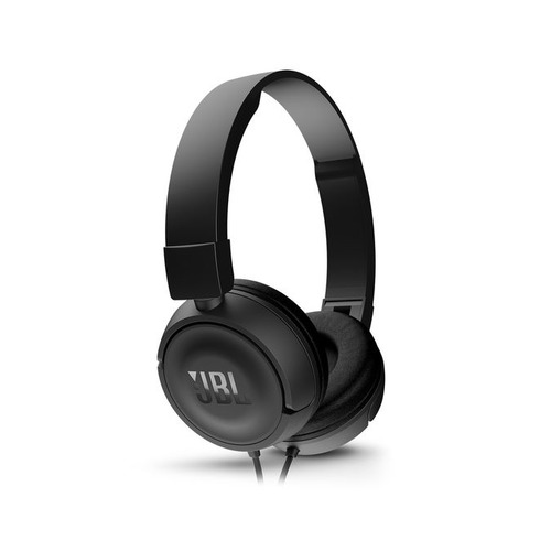 Наушники с микрофоном JBL T450, 3.5 мм, накладные, черный [jblt450blk]