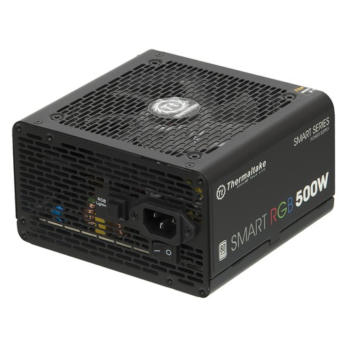 Блок питания THERMALTAKE Smart RGB 500, 500Вт, 120мм, черный, retail [ps-spr-0500nhsaw]