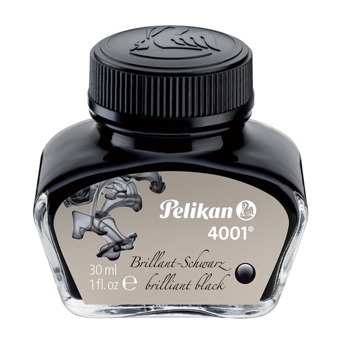 Флакон с чернилами Pelikan INK 4001 78 (PL301051) Brilliant Black чернила черный чернила 30мл для ру