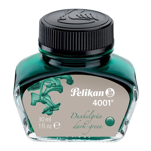 Флакон с чернилами Pelikan INK 4001 78 (PL300056) темно-зеленые чернила 30мл для ручек перьевых