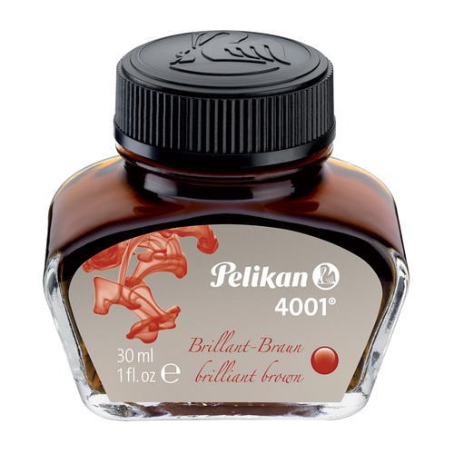 Флакон с чернилами Pelikan INK 4001 78 (PL311902) Brilliant Brown чернила коричневые чернила 30мл дл