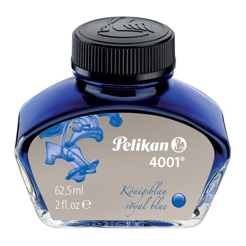 Флакон с чернилами Pelikan INK 4001 76 (PL329136) Royal Blue чернила синие чернила 62.5мл для ручек