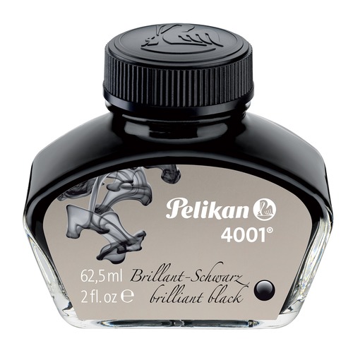 Флакон с чернилами Pelikan INK 4001 76 (PL329144) Brilliant Black чернила черный чернила 62.5мл для