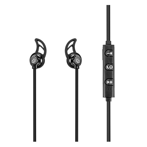 Наушники с микрофоном OKLICK BT-S-100, Bluetooth, вкладыши, черный [be211]