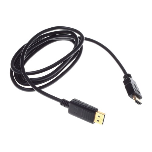 Кабель аудио-видео BURO DisplayPort (m) - HDMI (m) , 1.8м, GOLD ф/фильтр, черный, блистер [bhp ret hdmi_dpp18]