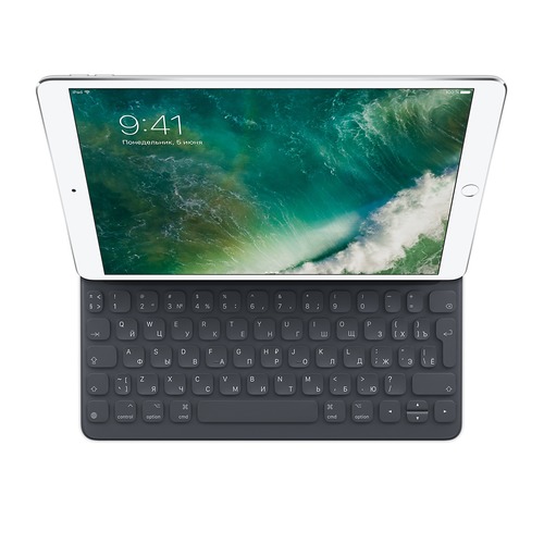 Клавиатура APPLE Smart Keyboard, iPad Pro 10.5 черный [mptl2rs/a]