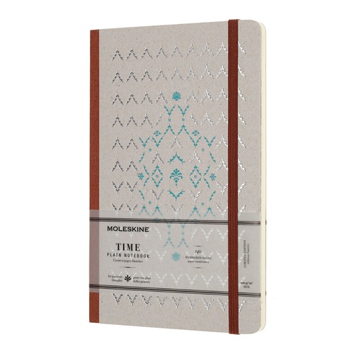 Блокнот Moleskine LE TIME NOTEBOOKS Large 130х210мм обложка картон 140стр. линейка коричневый