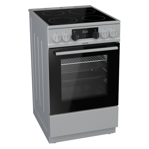 Электрическая плита GORENJE EC5341SC, стеклокерамика, серебристый