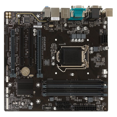 Материнская плата GIGABYTE GA-H110M-D3H R2, LGA 1151, Intel H110, mATX, Ret