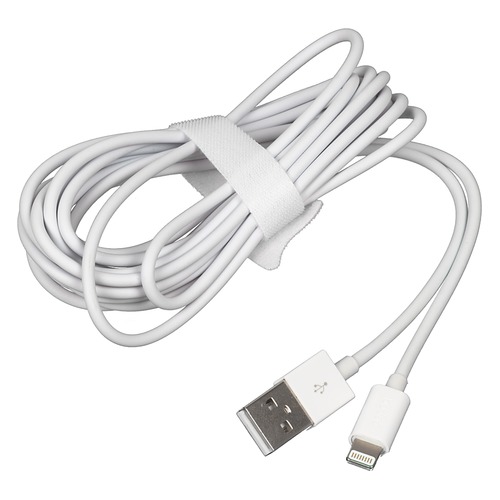 Кабель DEPPA Lightning (m), USB A(m), 3м, белый [72230]
